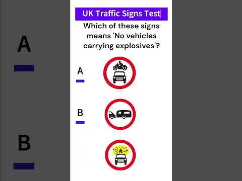 UK Traffic Sign Theory Test Part 6