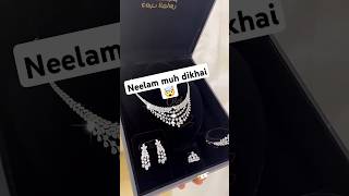 Neelam muneer muh dikhai Diamond set🤯😱 #trending #neelammuneer #neelam