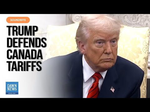 Trump Stands Firm On Canada Tariffs | Dawn News English