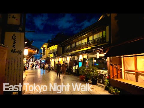 [4K/HDR]Night Walk in East Tokyo’s Old Townscape: Exploring Historic Shibamata, Japan