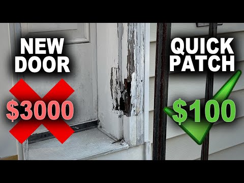 How to Repair Rotted Door Frame and Trim on Exterior Door