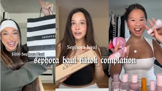 SEPHORA HAUL- tiktok complation 🛍️💸 #sephora #sephorahaul #tiktok #katiefang #makeup