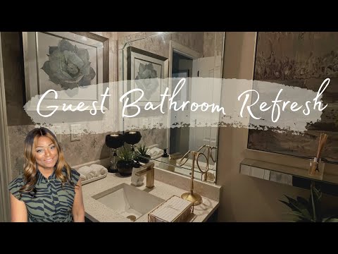 Extreme Bathroom Makeover Ideas | DIY Mirror | Wallpaper | Paint Cabinet