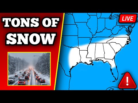 The Historic Gulf Coast Winter Storm of 2025, As It Occurred Live - 1/21/25