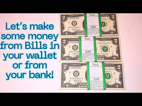 MAKING MONEY from the bills in your wallet or cash from your local bank teller! #mondaydigs