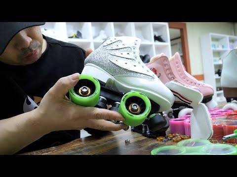 The process of making roller skates. Korea's last roller skate factory