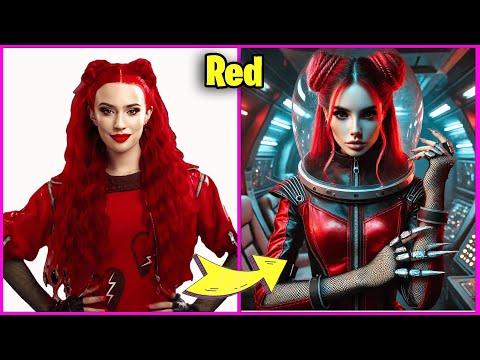 DESCENDANTS THE RISE OF RED CHARACTERS AS ASTRONAUT