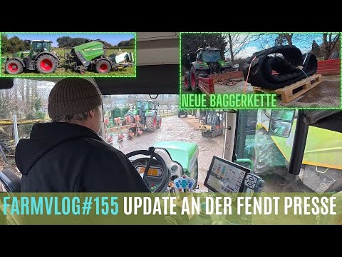 FarmVlog#155 Neue Teile an der Fendt Wickelkombi! Stillstand am Bagger