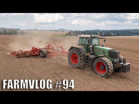 FARMVlog #94 - Noční příprava půdy před setí ozimů | Savka mi vzal GoPro |  traktor FENDT 926 🚜