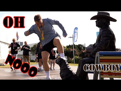 #cowboy_prank. Got some super funny reactions, don't miss it.