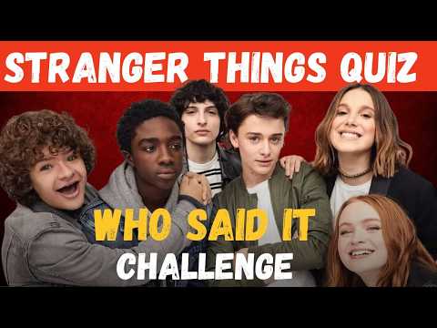 The ULTIMATE Quiz For STRANGER THINGS Fans ⚡ Guess Who Said It Challenge 🧇 Netflix, Dustin, Eleven