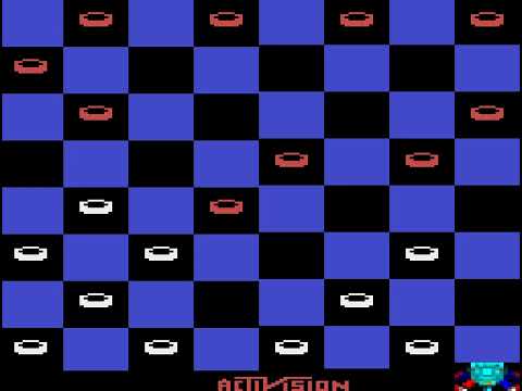 Atari 2600 Game: Checkers (1980 Activision)