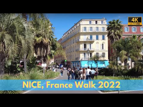 NICE, FRANCE WALK 2022 | Place Massena | Esplanade Georges Pompidou | Cote d'azur | 4KHD |Here We Go