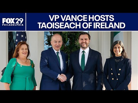 Vance hosts Ireland's Micheál Martin for St. Patrick's Day breakfast