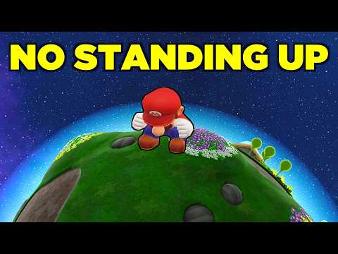 Super Mario Galaxy 2 but I'm ALWAYS CROUCHING?