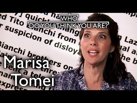 Marisa Tomei investigates murder/mystery! | Who Do You Think You Are?