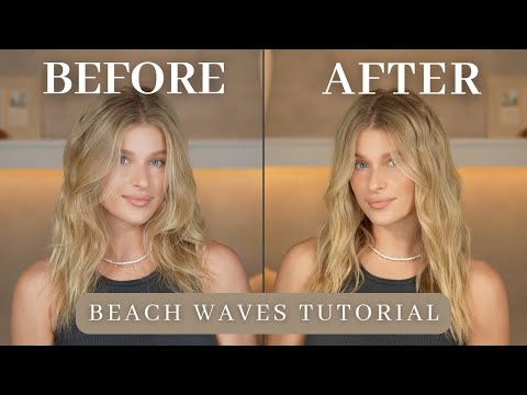 Beach Waves Hair Tutorial // Easy, Straightener, 5 Minute Hairstyle, GRWM