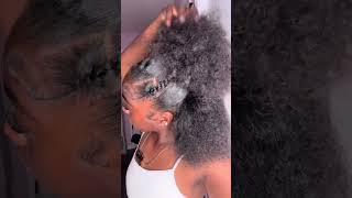 Cute & Easy Natural Hairstyle #cutehairstyle #naturalhairstyles #naturalhair #afro