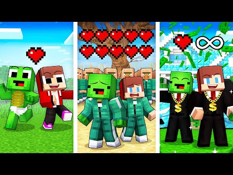 Mikey & JJ from BIRTH to SQUID GAME 2 Life Cycle in Minecraft (Maizen)