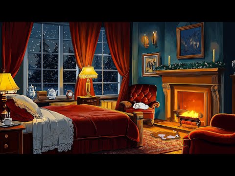 Vintage oldies playing in another room, It's cozy bedroom ambience for relaxation