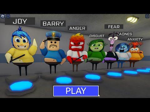 Escaping from INSIDE OUT 2 BARRY'S PRISON RUN! And BECAME an ALL EMOTIONS