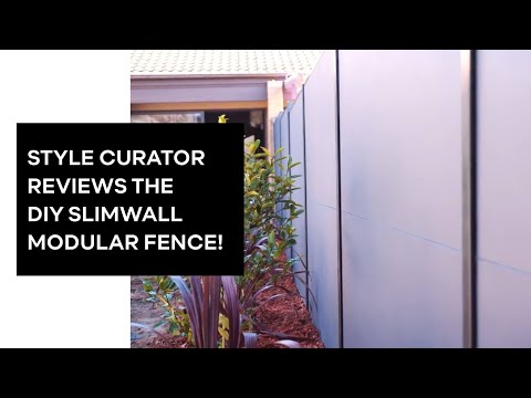 Style Curator Reviews the DIY SlimWall Modular Fence! | ModularWalls