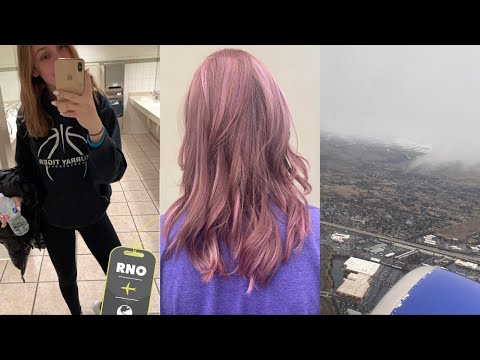 WORST AIRPORT EXPERIENCE! (storytime) LEAVING CALI // PINK HAIR