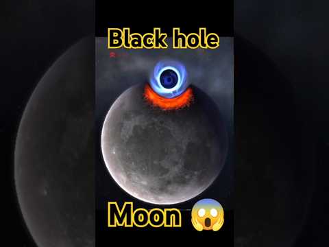 moon vs black hole 😮 #shorts #trending #space #universe #factsvideo