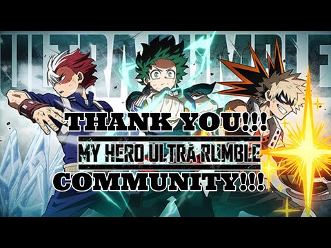 Thank You My Hero Ultra Rumble Community