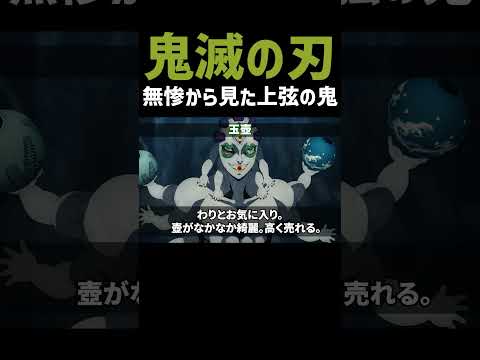 鬼舞辻無惨から見た上弦の鬼