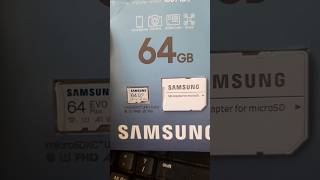 64gb samsung evo plus memory card unboxing