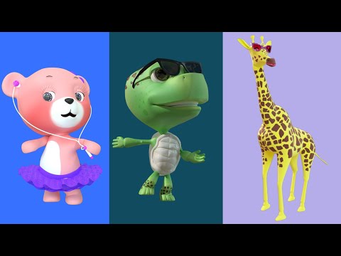 THE GIRAFFE 🟢 NURSERY RHYMES 🟢CHILDREN'S ANIMAL SONGS 🟢 NURSERY RHYMES SONGS 🟢 VIDEOS FOR KIDS