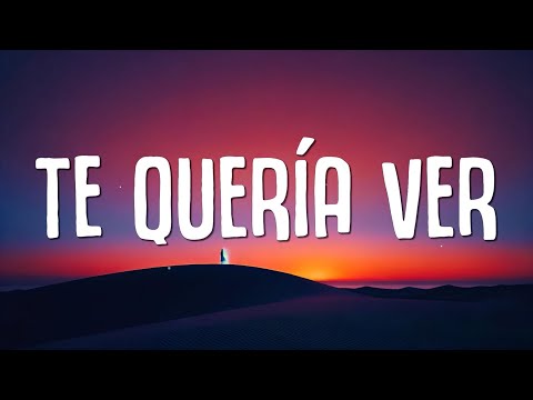 Alemán, Neton Vega - Te Quería Ver (Letra / Lyrics)