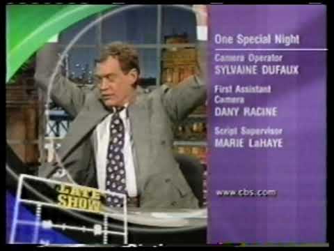 1999 CBS Late Show with David Letterman TV Promo