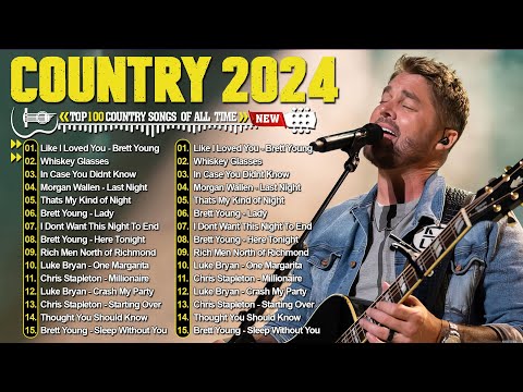 Country Music 2024 - Brett Young, Morgan Wallen, Kane Brown, Luke Combs, Chris Stapleton, Luke Bryan