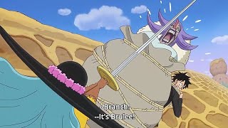 Luffy uses Brulee as a Shield | One Piece Ep 859