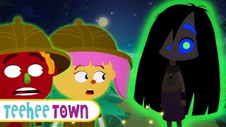 The Haunted Camp Halloween Song + Spooky Scary Skeleton Songs | Teehee Town