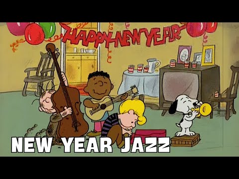 Happy New Year 2025 with Snoopy and Friends 🎆Relaxing New Year Jazz Music for Year End Party