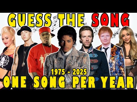 Guess the Song 🎶 One Song per Year 1975 - 2025 Everyone knows | Music Quiz