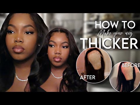 HOW TO: Make Your Thin Wig into A Thick Wig DIY || Zsarmani Wright