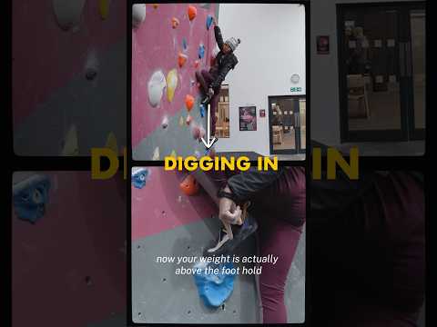 Can you see a difference in these 2 footwork techniques? #climbing