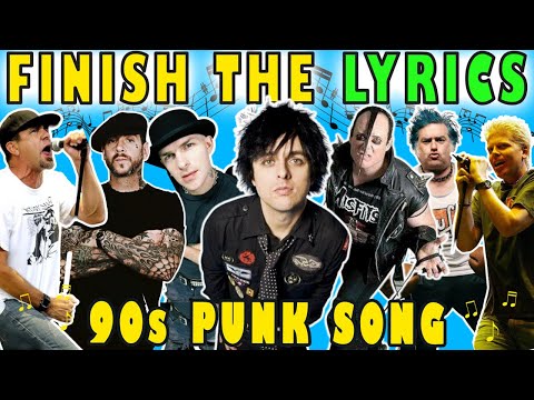 Finish The Lyrics 90s Punk Songs 🎶 Punk Music Quiz