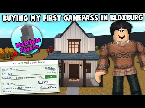 BUYING MY FIRST GAMEPASS IN BLOXBURG RAGS TO RICHES