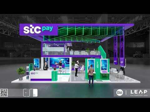 STC Pay stand @ Leap 2023 | #twinmotion #3d #3dmax #animation #exhibitiondesign #essamsoliman