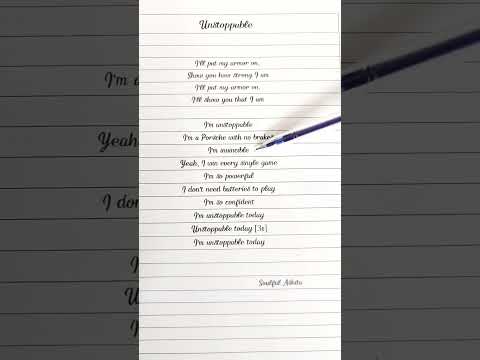 Unstoppable #lyricvideo #songlyrics #shorts