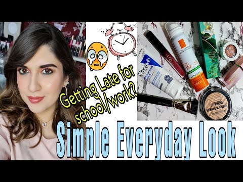 Everyday Simple Makeup Look for School/College/Work