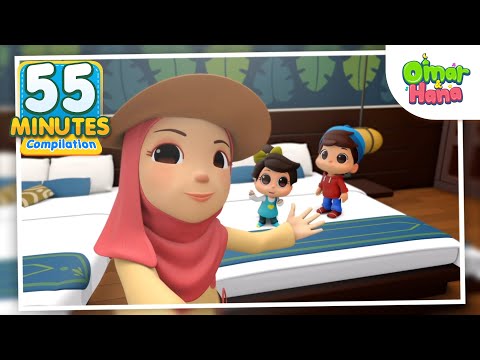 Omar & Hana 55 Minutes Compilation | Islamic Series & Songs For Kids | Omar & Hana English