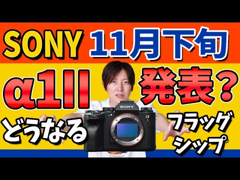 【どうなるα1II】ついにSONYが11月下旬にα1II発表！？