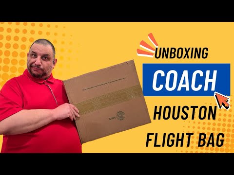 Unboxing Coach Houston Flight Bag | What I got for Christmas part 2 #Coach