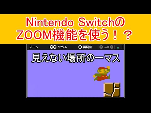 一寸先は闇マリオ#15 Nintendo SwitchのZOOM機能を使う！？ ZOOM MARIO